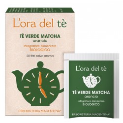 Erboristeria Magentina Te Verde Matcha Arancio Bio Integratore Drenante 20 Filtri Singoli Erboristeria Magentina Te Verde Matcha Arancio Bio Integratore Drenante 20 Filtri Singoli
