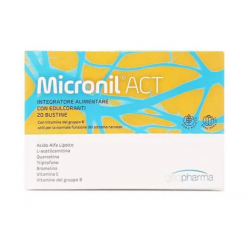 Confezione con Micronil Act Integratore per Sistema Nervoso 14 Bustine Singole Confezione con Micronil Act Integratore per Sistema Nervoso 14 Bustine Singole