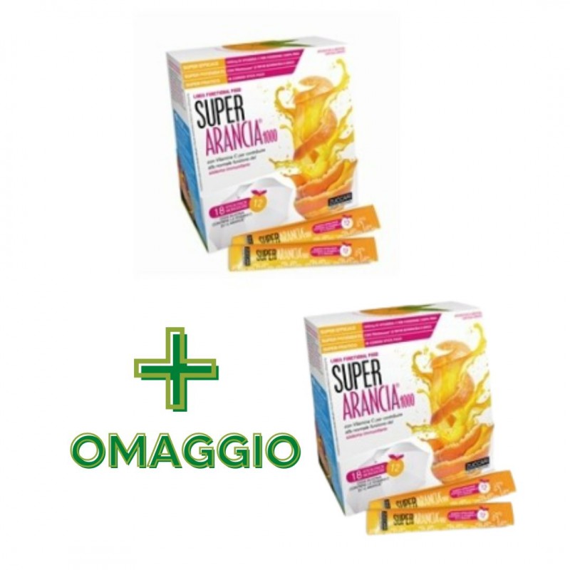 Zuccari Super Arancia 1000 Difese Immunitarie 10 Bustine Stick + CONFEZIONE OMAGGIO Zuccari Super Arancia 1000 Difese Immunitarie 10 Bustine Stick + CONFEZIONE OMAGGIO