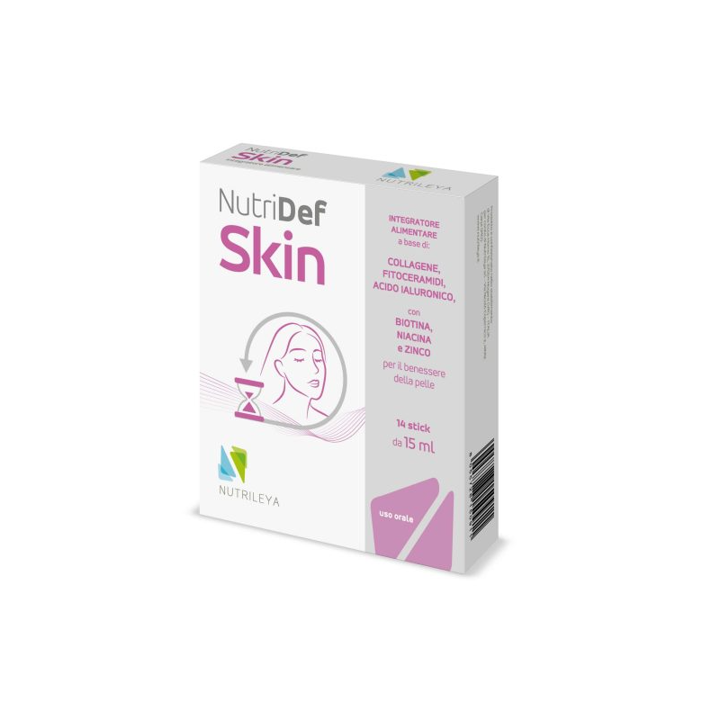 Nutridef Skin Integratore per la Pelle 14 Stick Singoli