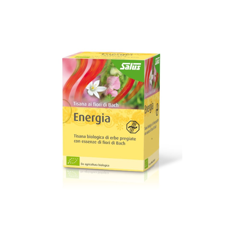 Scatola con Salus Tisana ai Fiori di Bach Energia per Stress 15 Bustine Singole