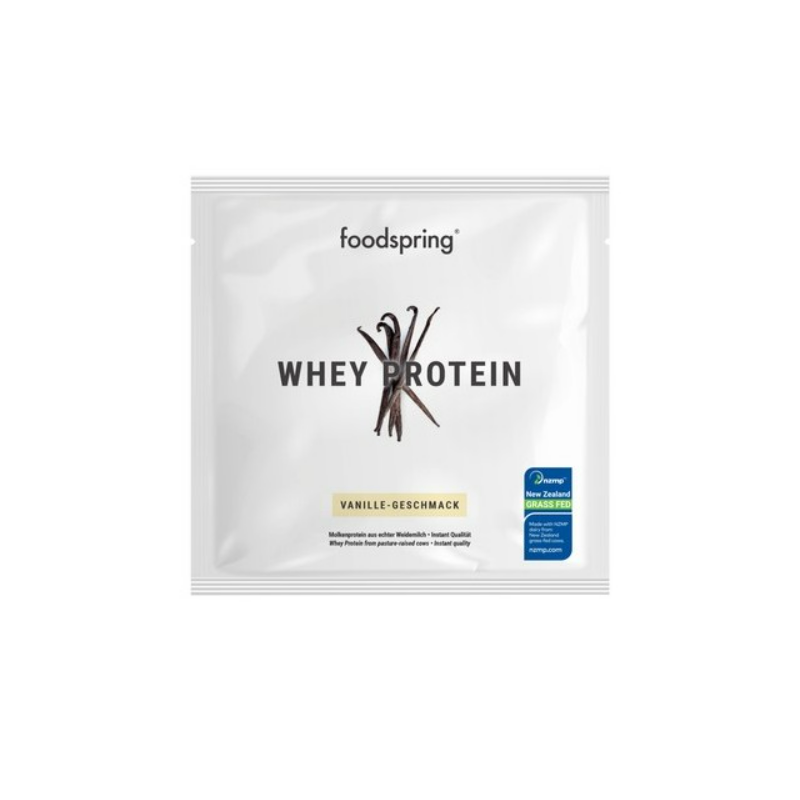 Foto Bustina Foodspring Whey Protein Vaniglia Proteine 30 g