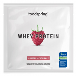 Foto Bustine di Foodspring Whey Protein Lampone Proteine 30 g Foto Bustine di Foodspring Whey Protein Lampone Proteine 30 g