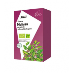 Scatola con Salus Melissa Tisana Bio per Sonno e Stress 15 Filtri Singoli