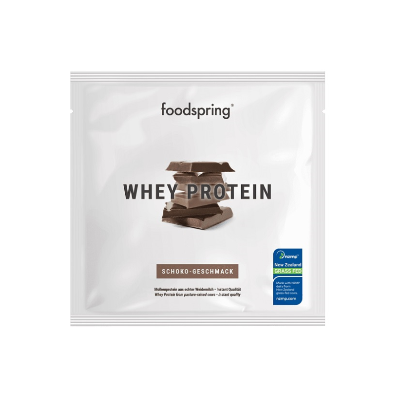 Foto Bustina Foodspring Whey Protein Cioccolato Proteine 30g