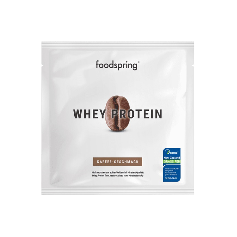 Foto Bustina Foodspring Whey Protein Caffè Proteine 30g Foto Bustina Foodspring Whey Protein Caffè Proteine 30g