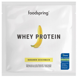 Foto Bustina Foodspring Whey Protein Banana Proteine 30g Foto Bustina Foodspring Whey Protein Banana Proteine 30g