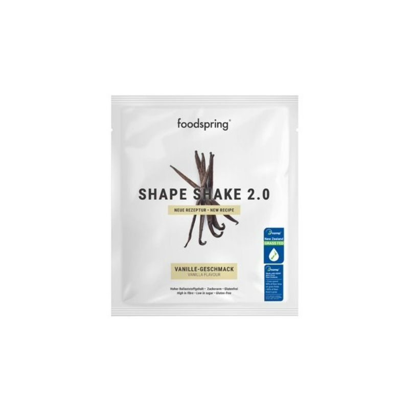 Foto della bustina Foodspring Shape Shake 2.0 Vaniglia Monodose Shake Dimagrante  Pasto Sostitutivo 60g