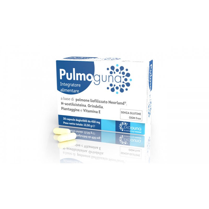 Guna Pulmoguna Integratore Vie Respiratori Fumatori 30 Capsule