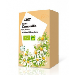 Scatola con Salus Camomilla Tisana Bio Rilassante 15 Filtri Singoli Scatola con Salus Camomilla Tisana Bio Rilassante 15 Filtri Singoli