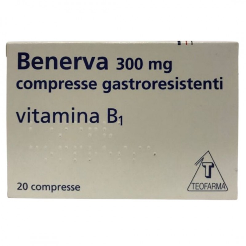 Benerva per Carenza Vitamina B1 20 Compresse 300 mg