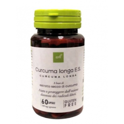 Barattolo con Oti Curcuma Longa Estratto Secco Integratore Antiossidante 60 Capsule Singole Barattolo con Oti Curcuma Longa Estratto Secco Integratore Antiossidante 60 Capsule Singole