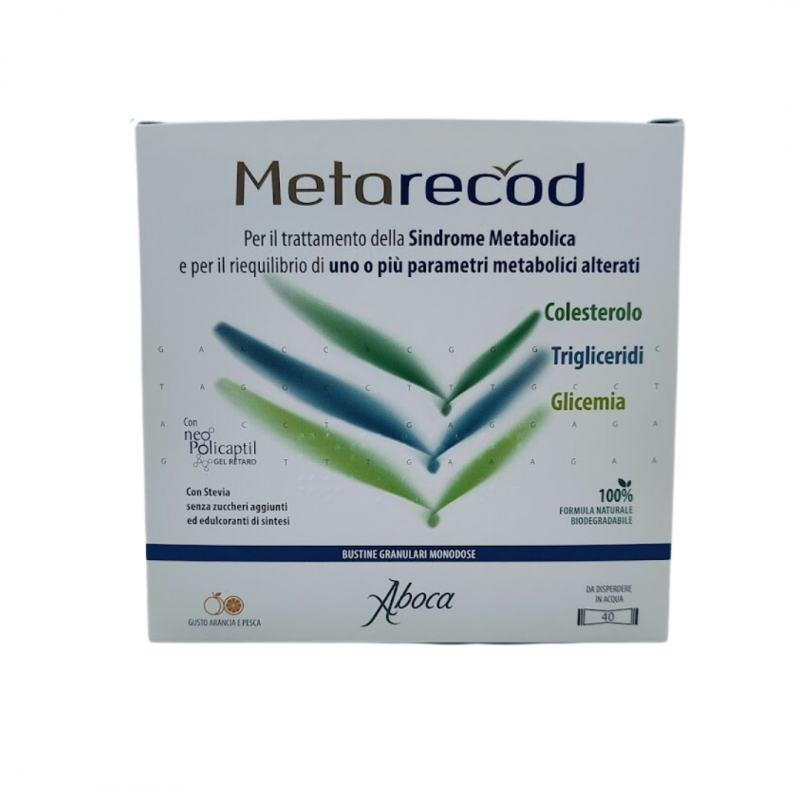 Aboca Metarecod Syndrôme métabolique. 40 sachets