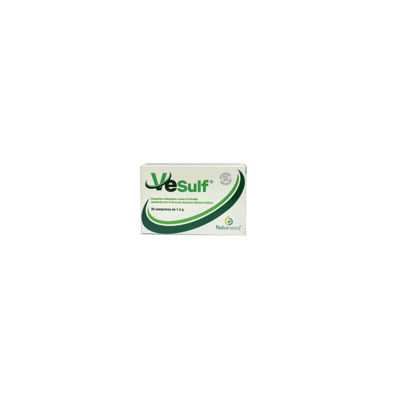 Scatola con Vesulf Integratore Depurativo 30 Compresse Singole