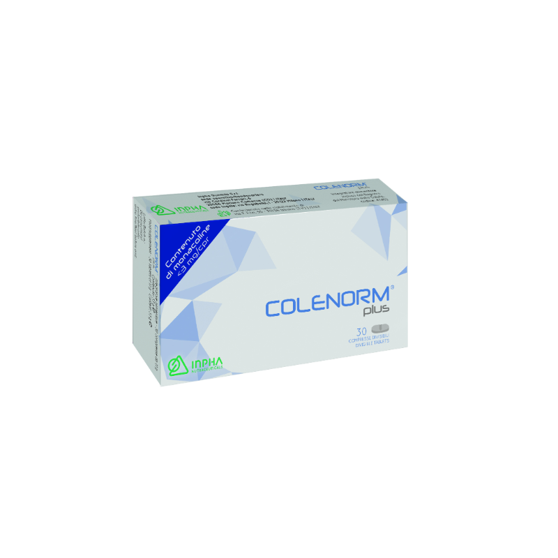 Scatola con Colenorm Plus Integratore per Colesterolo 30 Compresse Singole