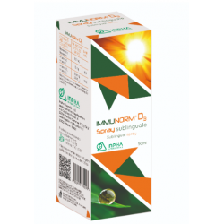 Flacone con Immunorm D3 Integratore con Vitamina D Spray Orale da 50ml