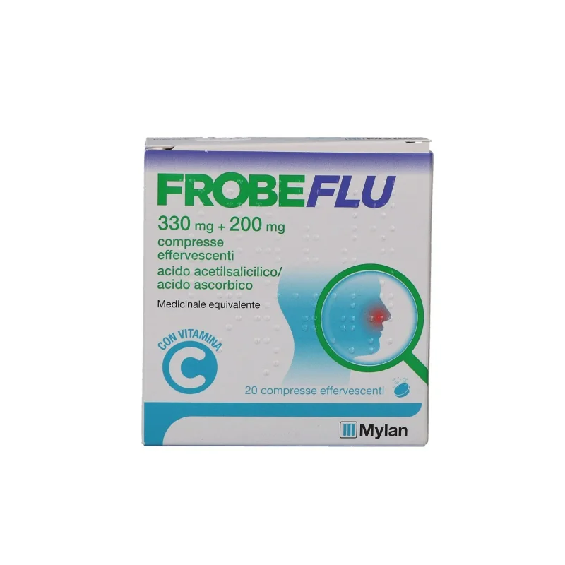 Frobeflu Acido Acetilsalicilico e Vitamina C 20 Compresse Effervescenti Equivalente Aspirina C Frobeflu Acido Acetilsalicilico e Vitamina C 20 Compresse Effervescenti Equivalente Aspirina C