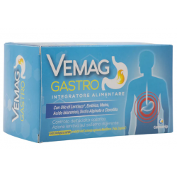 Scatola del Vemag Gastro Integratore per Acidità Dello Stomaco 20 Stick Scatola del Vemag Gastro Integratore per Acidità Dello Stomaco 20 Stick