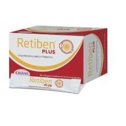 Confezione con Retiben Plus Integratore Antiossidante 20 Stick Singoli