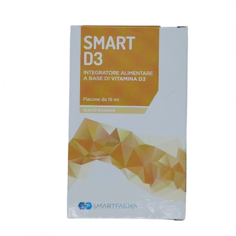 Scatola con Smart D3 Integratore per Muscoli e Ossa 15ml Scatola con Smart D3 Integratore per Muscoli e Ossa 15ml