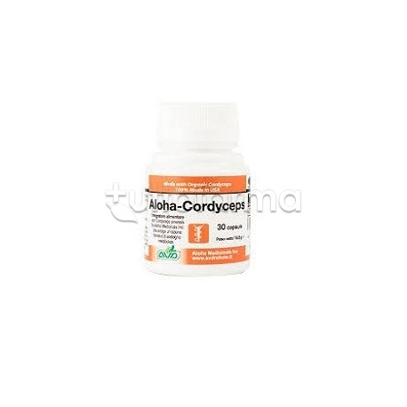 Scatola Avd Aloha Cordyceps Integratore per Tono ed Energia 30 Capsule Scatola Avd Aloha Cordyceps Integratore per Tono ed Energia 30 Capsule
