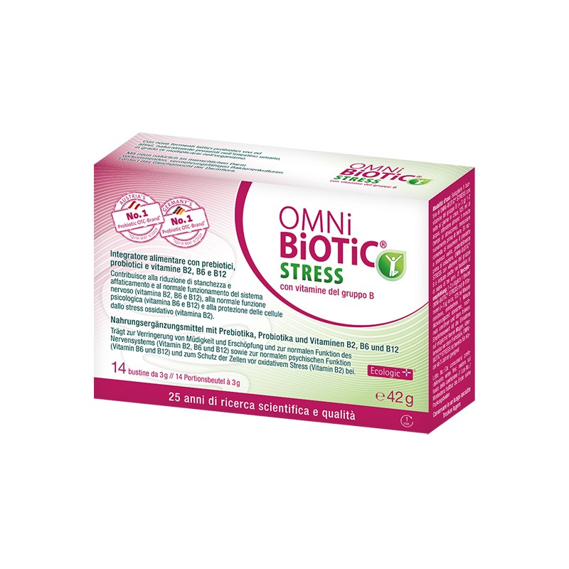 OMNi BiOTiC Stress con vitamine del gruppo B per Equilibrio Intestinale 14 Bustine da 3 g OMNi BiOTiC Stress con vitamine del gruppo B per Equilibrio Intestinale 14 Bustine da 3 g