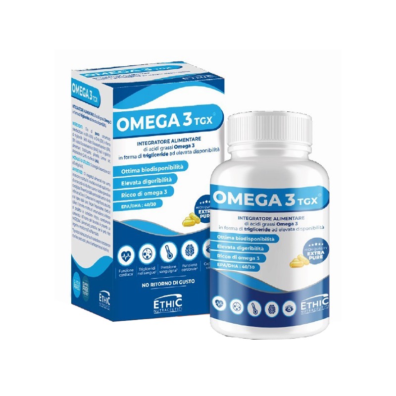 Omega3 TGX Integratore per Occhi e Cuore 60 Softgel Singoli Omega3 TGX Integratore per Occhi e Cuore 60 Softgel Singoli