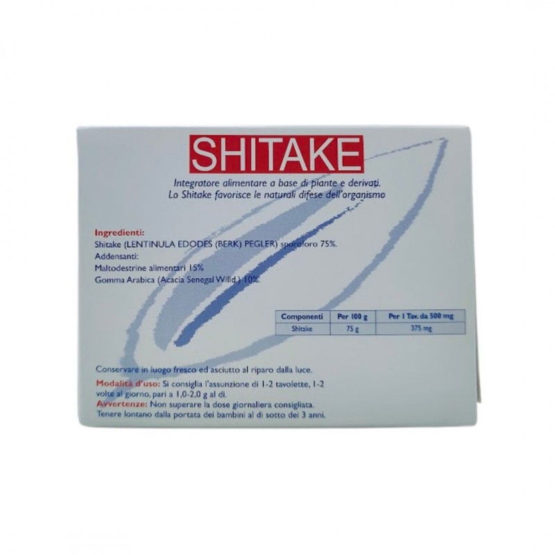 Bauer Shitake Integratore per Difese Immunitarie 50 tavolette