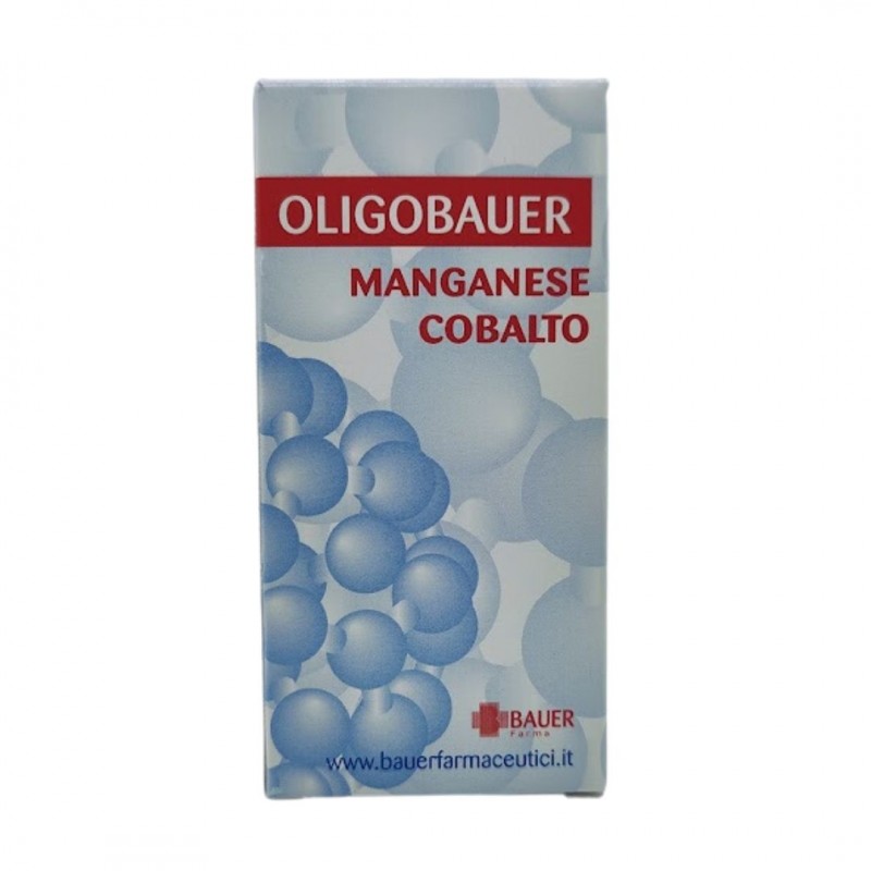 Foto scatola Bauer Oligobauer Oligoelementi Manganese Cobalto Flacone 50ml