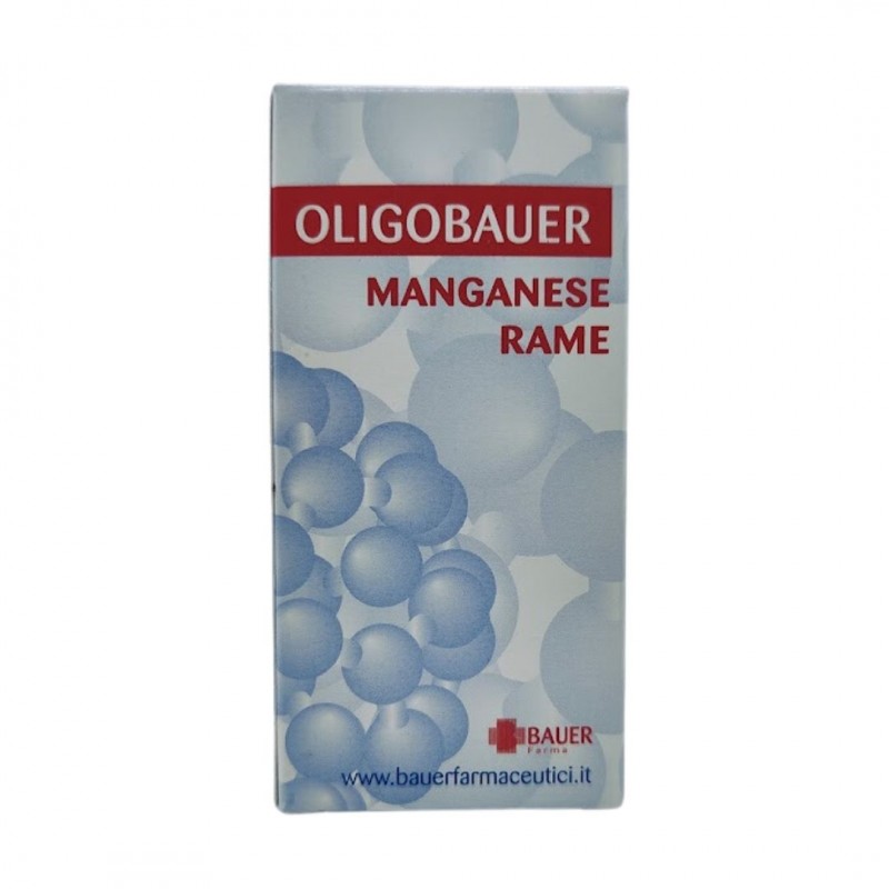 Foto Scatola Bauer Oligobauer Oligoelementi Manganese Rame Flacone 50ml