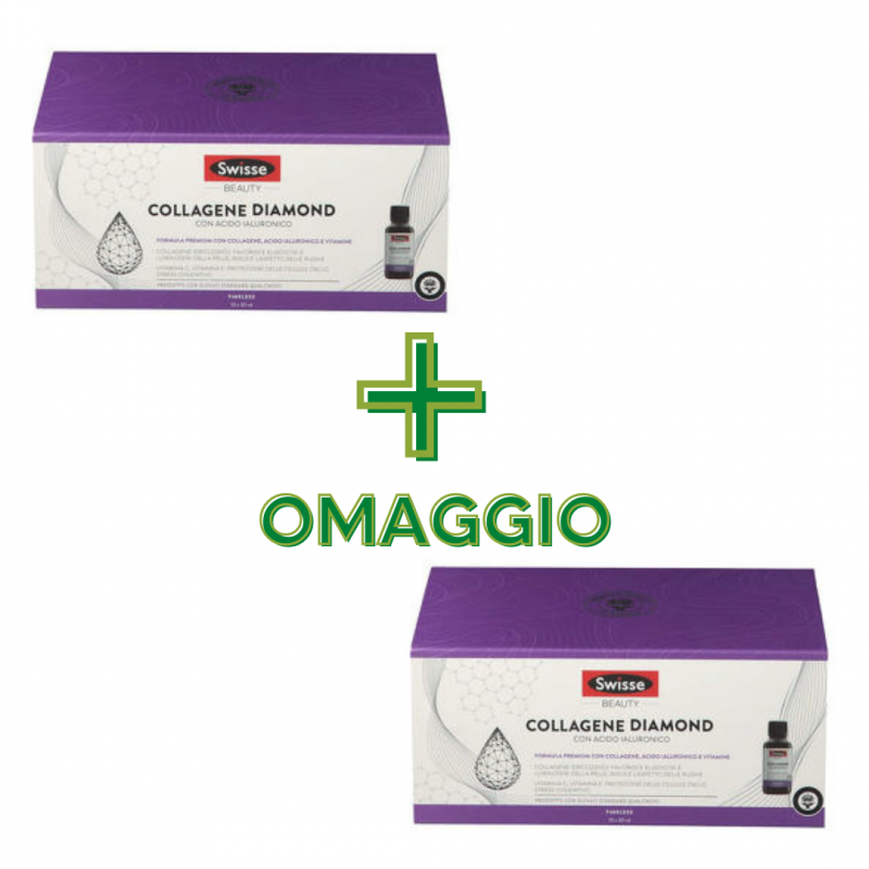 PROMO Swisse Beauty Collagene Diamond Anti-Eta' 10 Flaconcini + CONFEZIONE OMAGGIO PROMO Swisse Beauty Collagene Diamond Anti-Eta' 10 Flaconcini + CONFEZIONE OMAGGIO