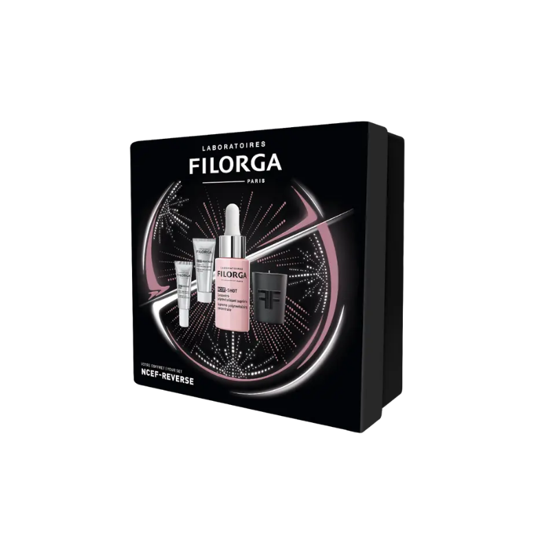 Filorga Cofanetto Natale NCEF Shot Siero + Maschera Notte + Contorno Occhi + Candela