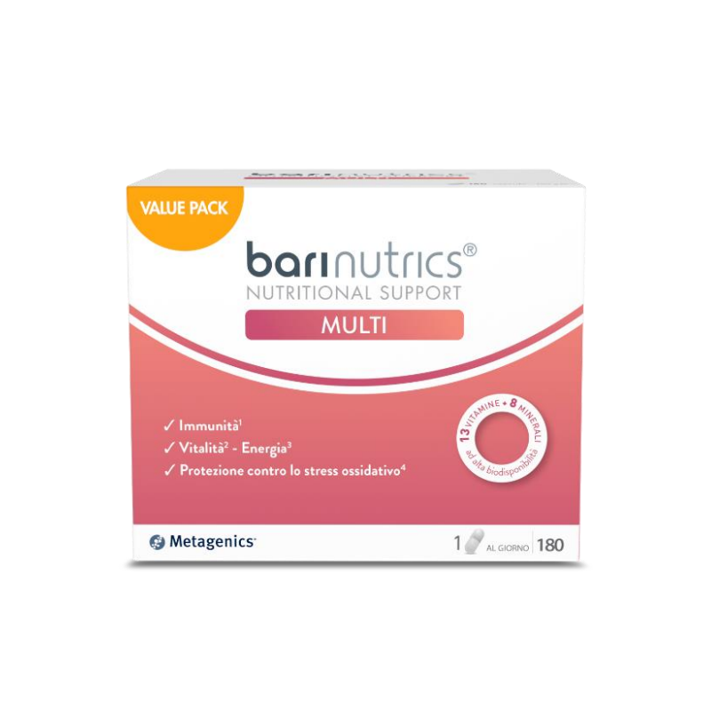Foto di Barinutrics Multi Integratore per Stanchezza 180 Capsule