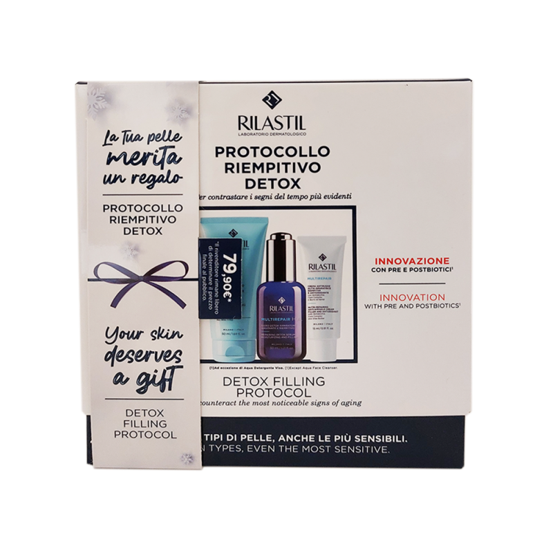 Rilastil Multirepair Cofanetto Natale Viso Detergente Siero e Crema Kit da 3 Pezzi Rilastil Multirepair Cofanetto Natale Viso Detergente Siero e Crema Kit da 3 Pezzi