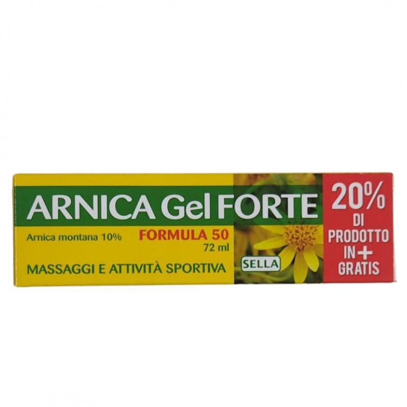 Arnica 10% Gel Forte Formula 50 per Contusioni e Affaticamento Muscolare 72ml Arnica 10% Gel Forte Formula 50 per Contusioni e Affaticamento Muscolare 72ml