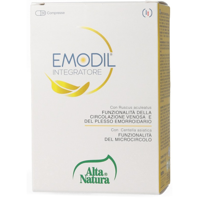 Scatola con Emodil 1000 Integratore per Circolazione 30 Compresse Singole Scatola con Emodil 1000 Integratore per Circolazione 30 Compresse Singole