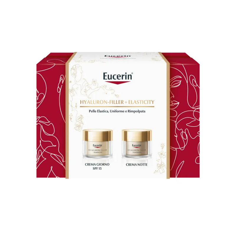Eucerin Cofanetto Natale Hyaluron Filler + Elasticity Pelle Elastica e uniforme 2 Prodotti