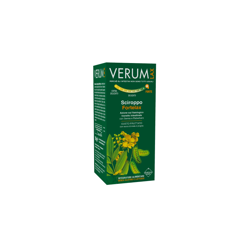 Verum Fortelax Sciroppo Integratore per Regolarità Intestinale 126g Verum Fortelax Sciroppo Integratore per Regolarità Intestinale 126g