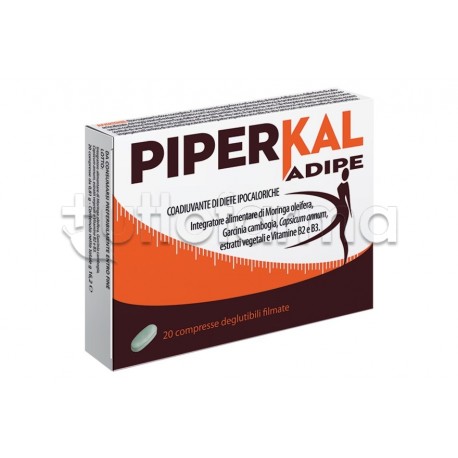 Pool Pharma PiperKal Adipe Integratore per Dimagrire 20 Compresse