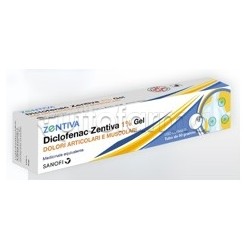 Diclofenac Zentiva Gel Antinfiammatorio per Dolori e Infiammazioni 1% 60gr