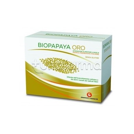 Chemist's Research Biopapaya Oro Integratore Antiossidante 30 Bustine Orosolubili Chemist's Research Biopapaya Oro Integratore Antiossidante 30 Bustine Orosolubili