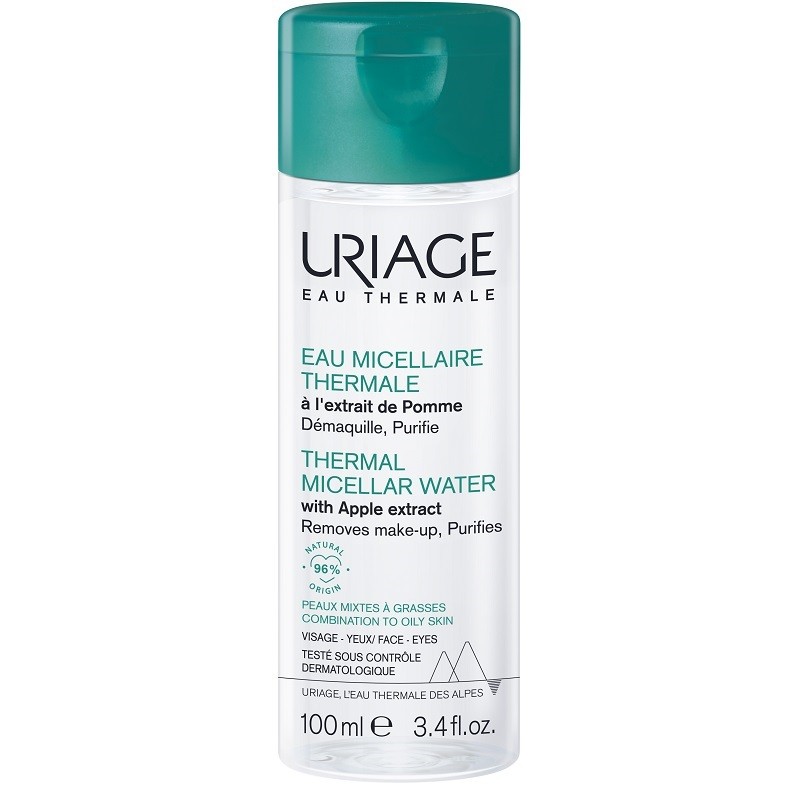 flacone di Uriage Eau Micellaire Thermale  per Pelli Miste e Grasse 100ml