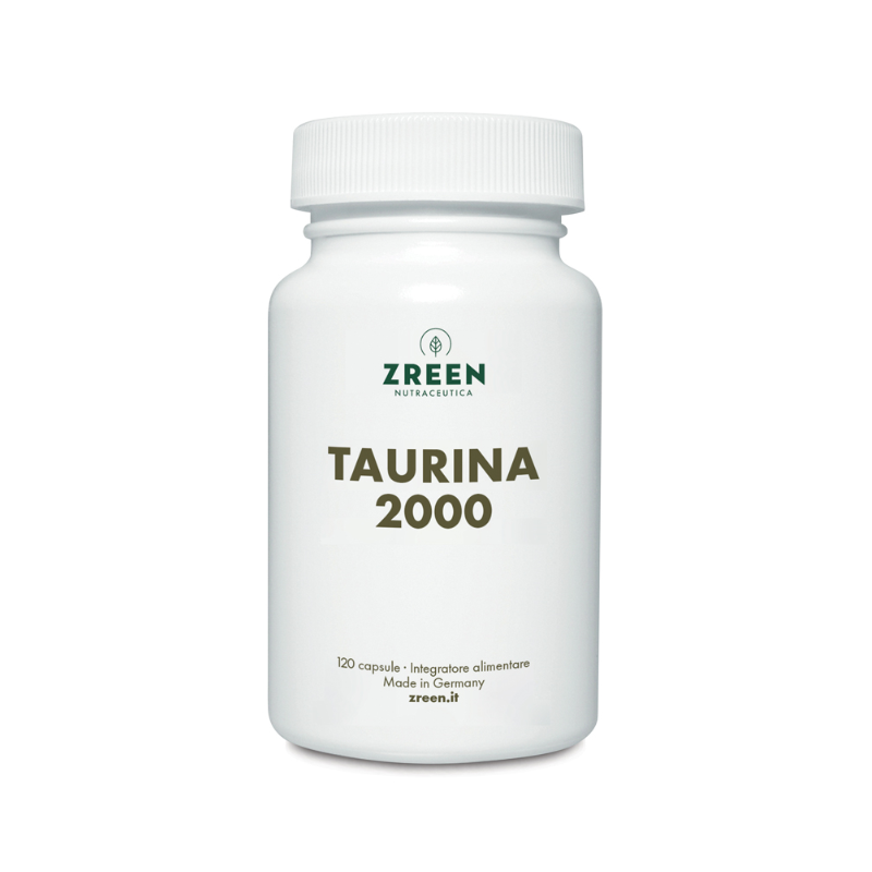 Barattolo: Zreen Natugena Taurina 2000 Integratore di Taurina 120 Capsule