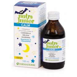 Flacone con Farmaderbe Nutra Junior Calm Integratore per Stress e Sonno 100ml Flacone con Farmaderbe Nutra Junior Calm Integratore per Stress e Sonno 100ml