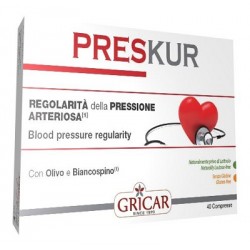 Scatola con Preskur Integratore per Pressione e Circolazione 40 Compresse Singole Scatola con Preskur Integratore per Pressione e Circolazione 40 Compresse Singole