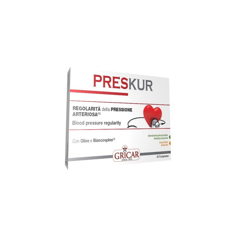 Scatola con Preskur Integratore per Pressione e Circolazione 40 Compresse Singole Scatola con Preskur Integratore per Pressione e Circolazione 40 Compresse Singole