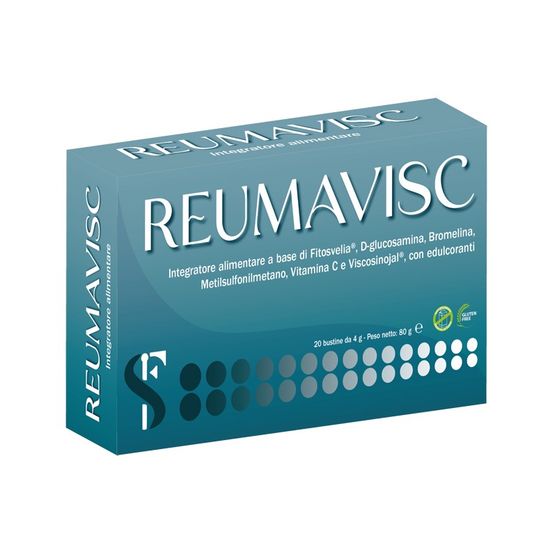 Confezione con Reumavisc Integratore per Articolazioni 20 Bustine Singole