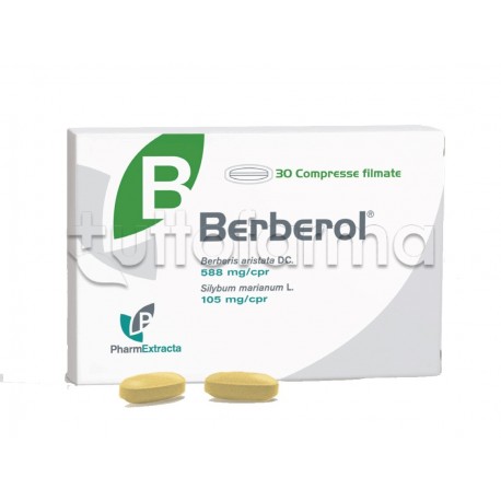 Berberol Integratore per Abbassare Glicemia e Colesterolo 30 compresse