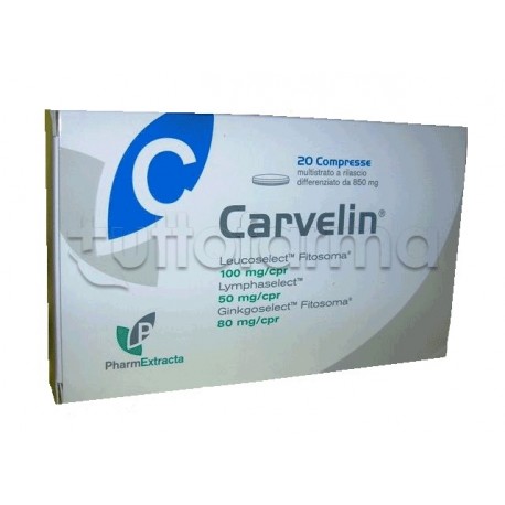 Carvelin Integratore per Circolazione e Cellulite 20 compresse