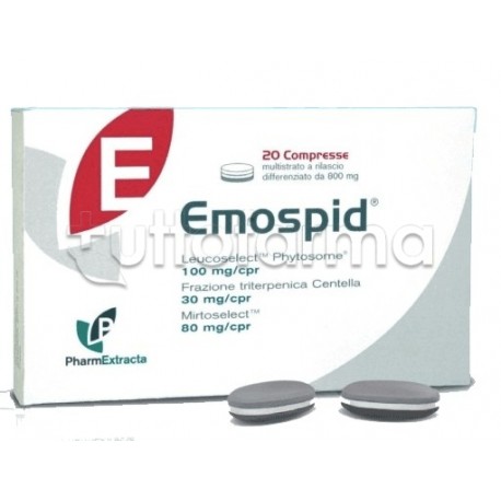 confezione di Emospid Integratore per Emorroidi 20 compresse confezione di Emospid Integratore per Emorroidi 20 compresse